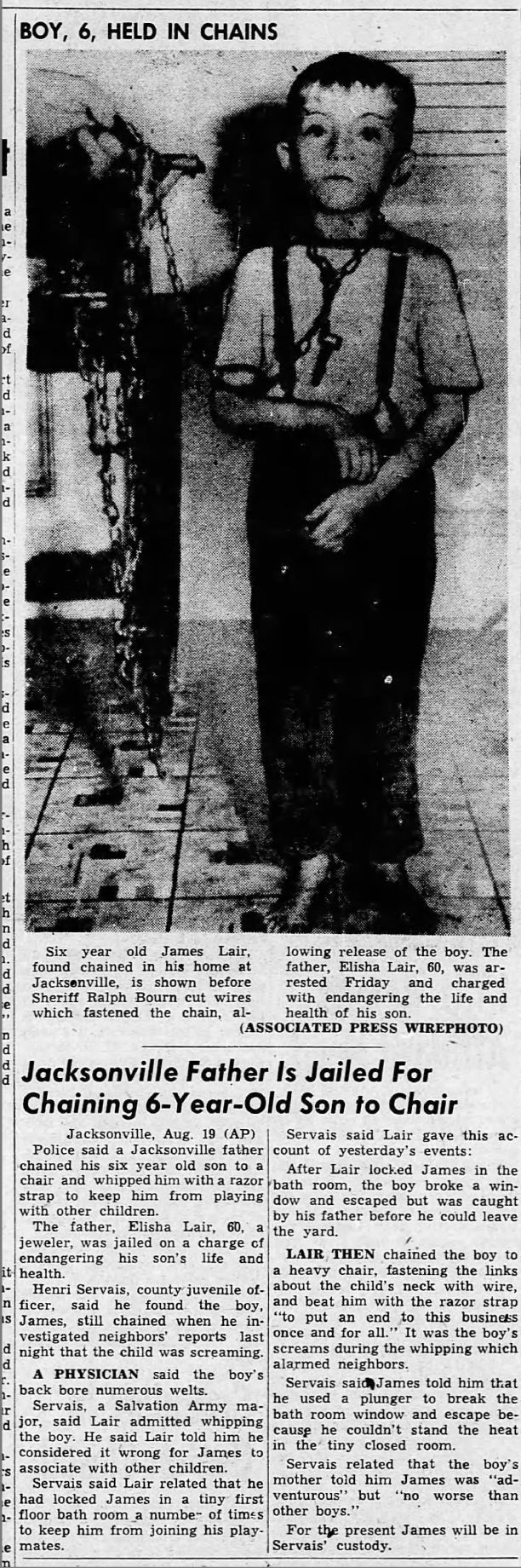 Boy, 6, held in chains